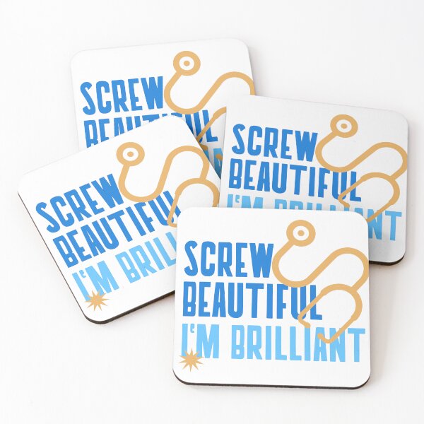 Item preview, Screw Beautiful, I'm Brilliant designed and sold by ZenStitchMotifs.