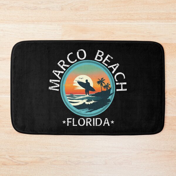 Item preview, Marco Beach - Florida (with White Lettering) designed and sold by VelvetRoom.