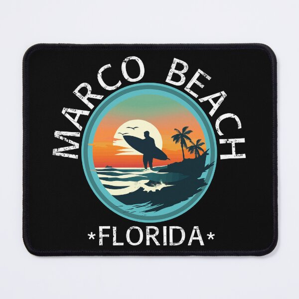 Item preview, Marco Beach - Florida (with White Lettering) designed and sold by VelvetRoom.