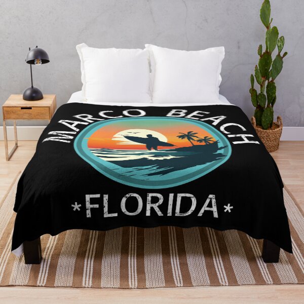 Item preview, Marco Beach - Florida (with White Lettering) designed and sold by VelvetRoom.