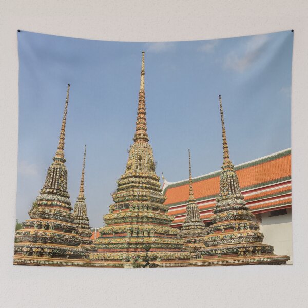 Item preview, Colorful Spires and Stupas in Thailand designed and sold by SafariByMarisa.