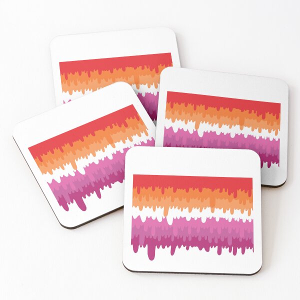Item preview, Melting Lesbian Flag designed and sold by A4R0NN.