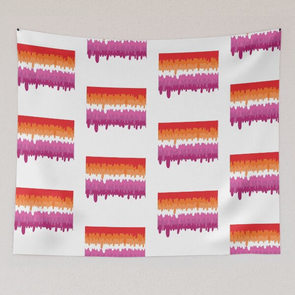 Item preview, Melting Lesbian Flag designed and sold by A4R0NN.