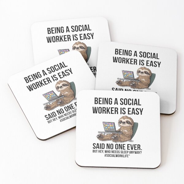 Item preview, Being a social worker is easy... Funny sloth  designed and sold by Micjr.