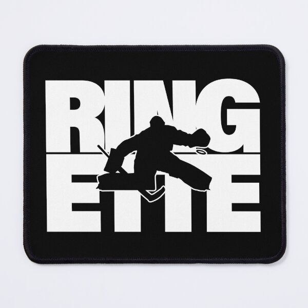 Item preview, Ringette goalie silhuette in white designed and sold by EmeraldeaArt.