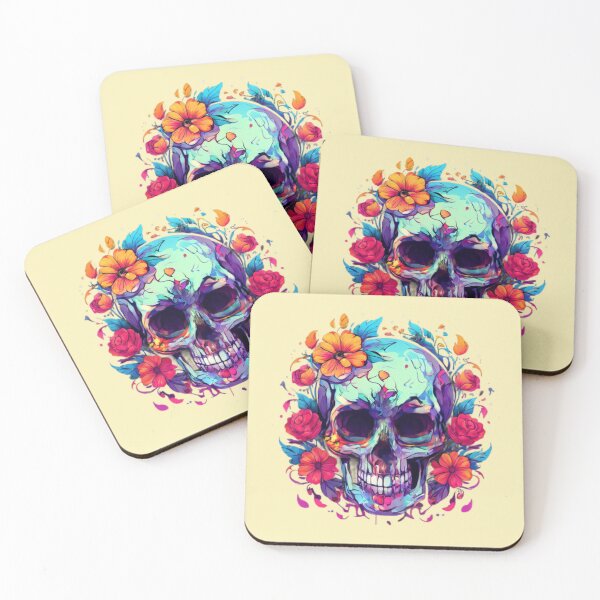 Item preview, Flowers and Skull Art designed and sold by Planetporridge.
