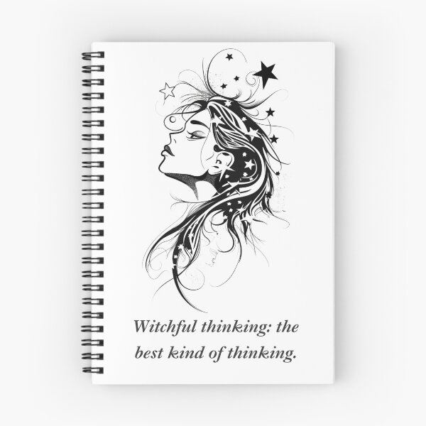 Item preview, Witchful thinking: The best kind of thinking artistic graphic T-shirt designed and sold by BlkMoonShop.