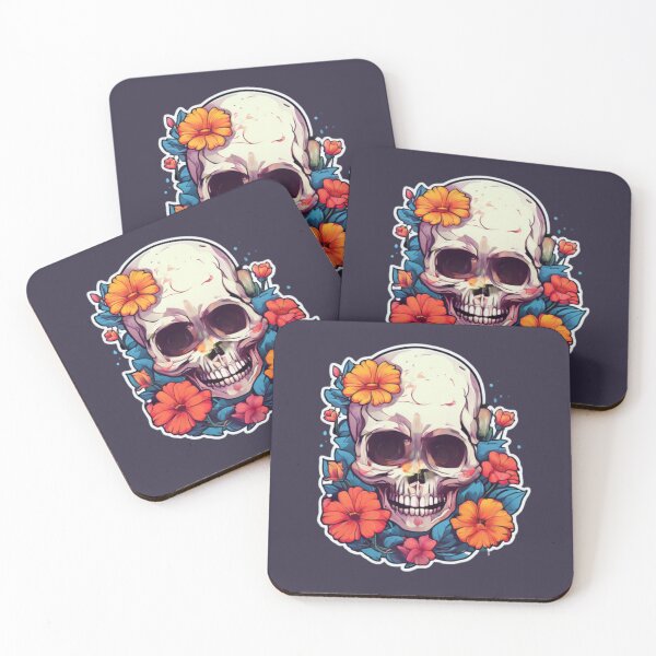 Item preview, Skull and flowers Design designed and sold by Planetporridge.