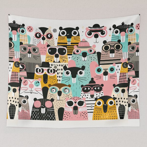 Item preview, Bóbr Kurwa Seamless Pattern designed and sold by Designowner.