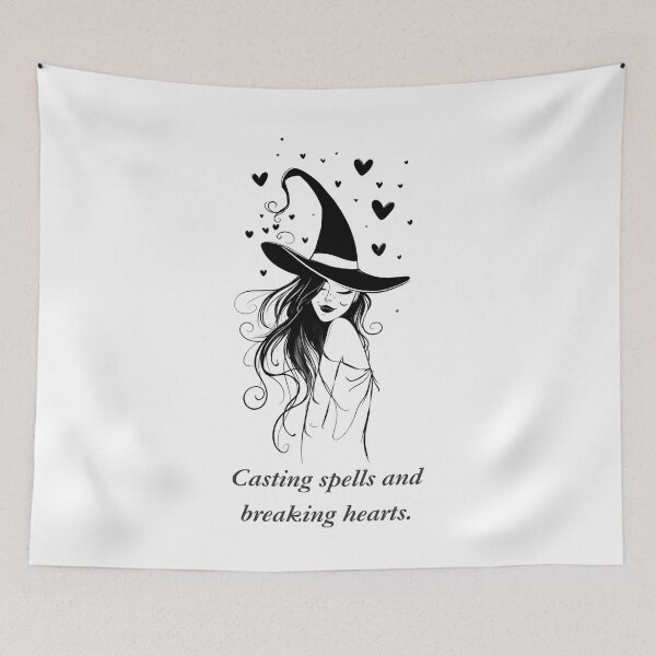 Item preview, Witch Casting Spells and Breaking Hearts T-Shirt for the Sassy or Everyday Style designed and sold by BlkMoonShop.