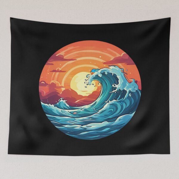Item preview, Sunset Ocean Wave  designed and sold by Planetporridge.