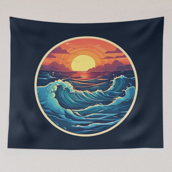 Item preview, Sunrise Ocean Wave  designed and sold by Planetporridge.