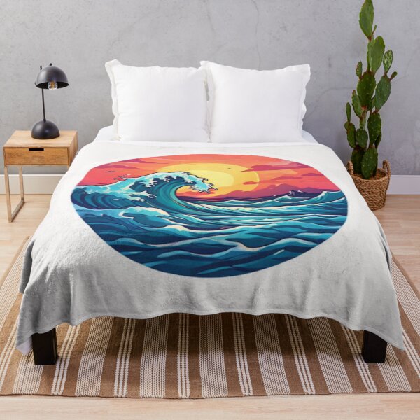 Item preview, Cool Ocean Wave Art designed and sold by Planetporridge.