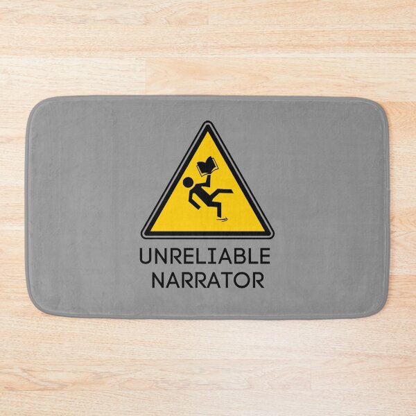 Item preview, Unreliable Narrator Warning Danger Sign  designed and sold by MomentumCloset.