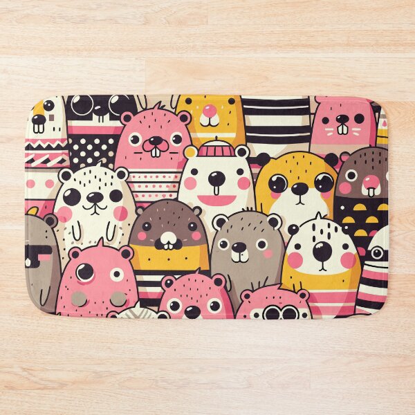 Item preview, Bóbr Kurwa Seamless Pattern designed and sold by Designowner.