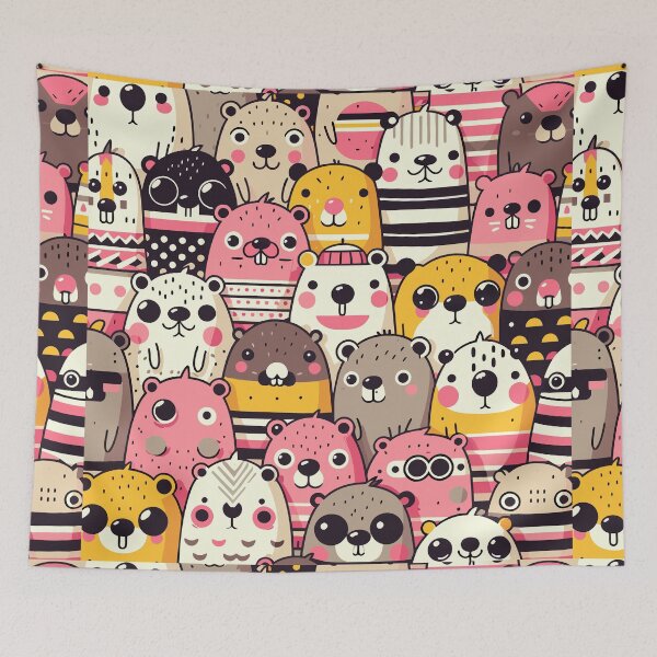 Item preview, Bóbr Kurwa Seamless Pattern designed and sold by Designowner.