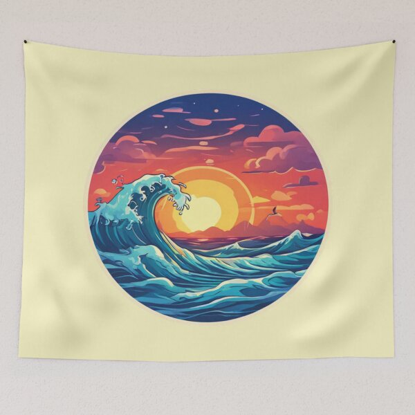Item preview, Beautiful Ocean Wave Art designed and sold by Planetporridge.