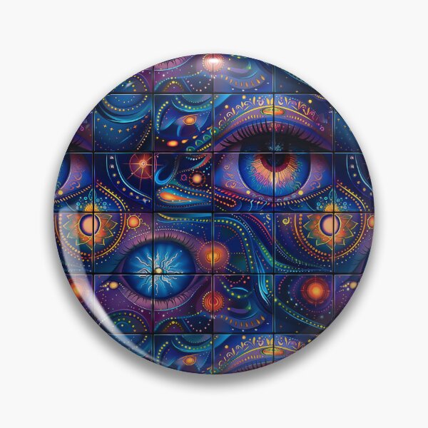 Item preview, Mystical Awakening: Third Eye Chakra Tiles Collection designed and sold by JLCableStudio.