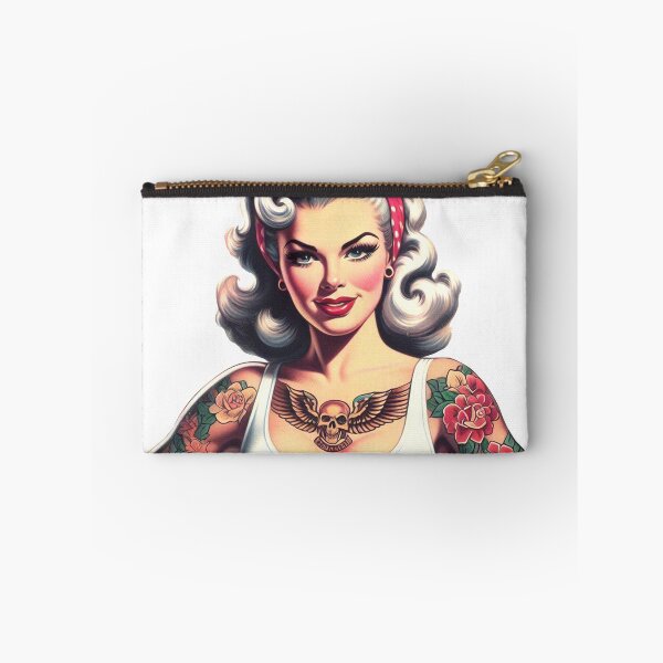Item preview, Vintage Hot Tattoo Pin-up designed and sold by PulpVintage.