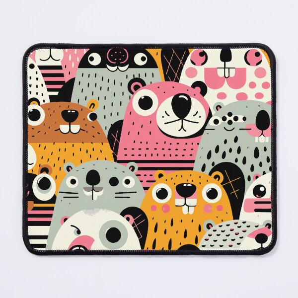 Item preview, Bóbr Kurwa Seamless Pattern designed and sold by Designowner.