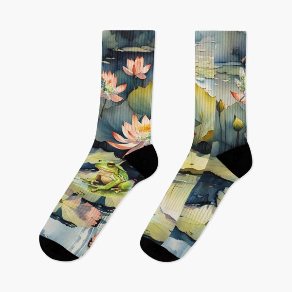 Item preview, DRAGONFLIES FROGS AND LILIES designed and sold by Tammera.