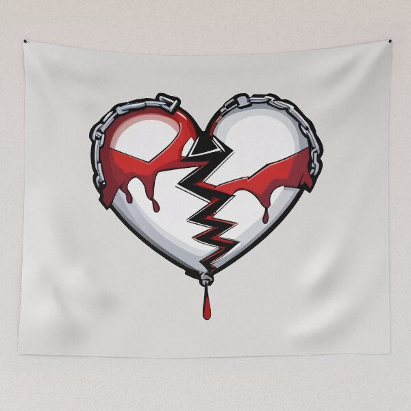 Item preview, Broken Heart Alt Girly Illustration designed and sold by MadnessEnvelope.