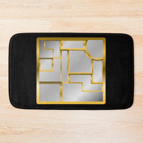Item preview, Golden Silver Geometric Mosaic: Luxurious Modern Art Collection Dash Stickers T-Shirts Iphone Cases designed and sold by MechanicalART.