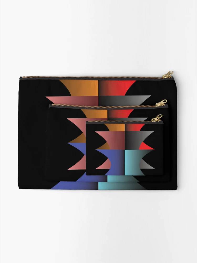 Thumbnail 2 of 4, Zipper Pouch, Cool Abstract Layered Pattern designed and sold by RGSMOOTHFINGER.