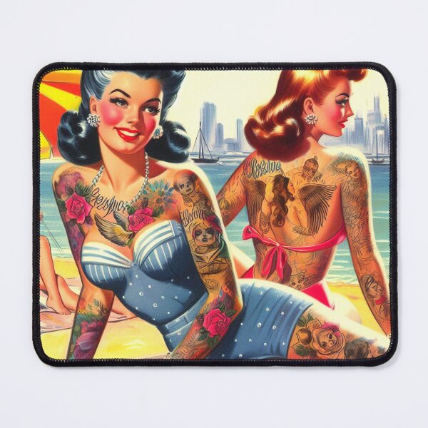 Item preview, Chicas De Verano Con Tatuaje Retro designed and sold by PulpVintage.