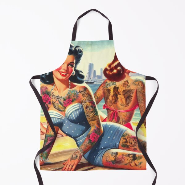 Item preview, Retro Tattoo Summer Girls designed and sold by PulpVintage.