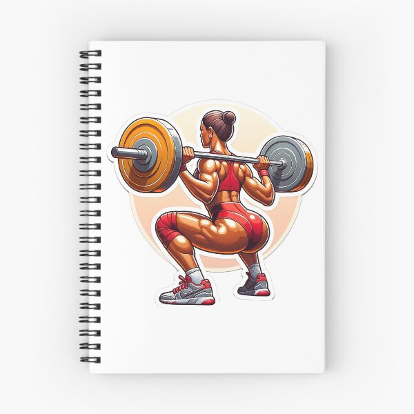 Item preview, Female squat workout bodybuilding designed and sold by LoveLabDesign.