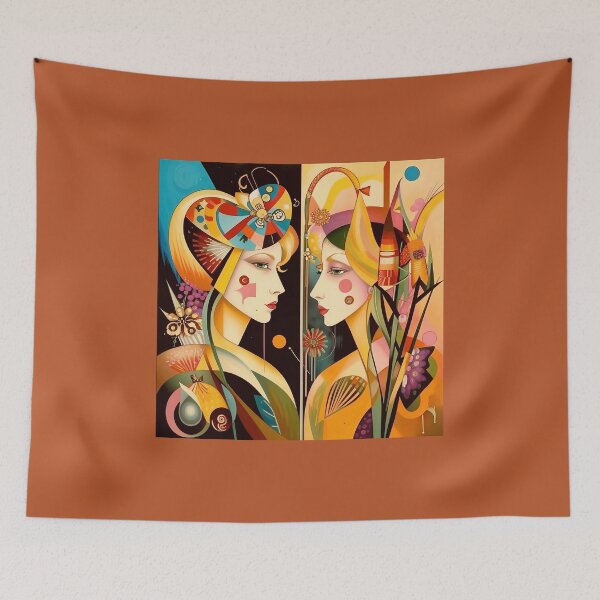 Item preview, Two beautiful girls. Zodiac sign Gemini. designed and sold by Natalia-Vlad.