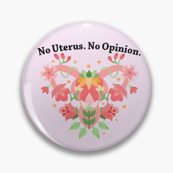 Item preview, No Uterus No Opinion Prochoice Women's Health Flowers Hydro Stanley Laptop Sticker designed and sold by OneWorldLove.
