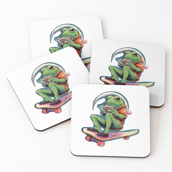 Item preview, A frog in space on a skate designed and sold by MilanoAlex.