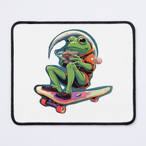Item preview, A frog in space on a skate designed and sold by MilanoAlex.