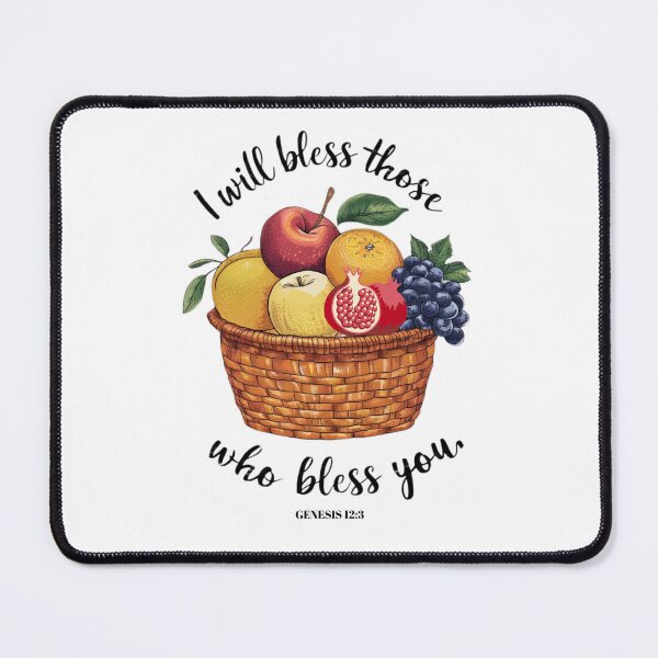 Item preview, I Will Bless Those Who Bless You, Basket of Fruits Art designed and sold by Faithloveshop.