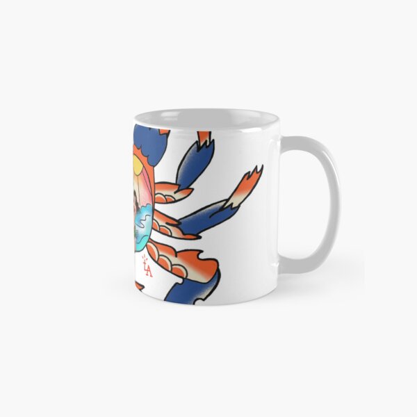 Item preview, Hula Crab Traditional American Tattoo designed and sold by larynanne.