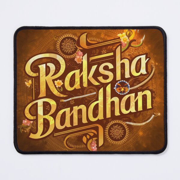 Item preview, "Golden Love: Raksha Bandhan Typography Celebration" designed and sold by DesignEpic22.