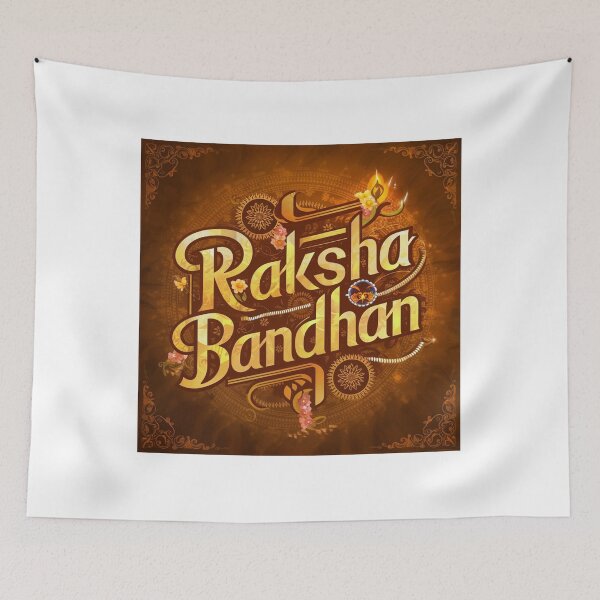Item preview, "Golden Love: Raksha Bandhan Typography Celebration" designed and sold by DesignEpic22.