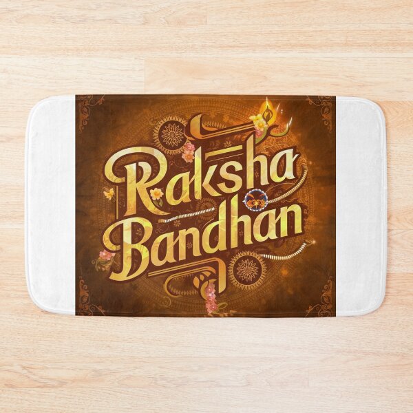 Item preview, "Golden Love: Raksha Bandhan Typography Celebration" designed and sold by DesignEpic22.