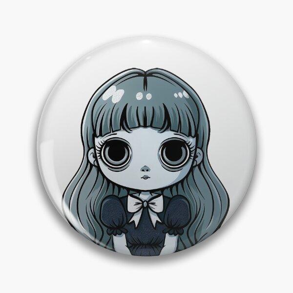 Artikelvorschau, Süße gruselige Porzellanpuppe - Cartoon Vintage Ghost Girl entworfen und verkauft von ArtstyleAlchemy.