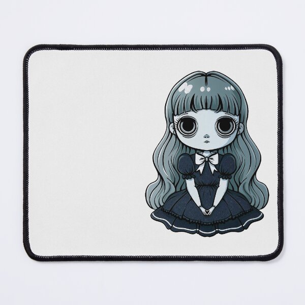 Item preview, Cute Spooky Porcelain Doll - Cartoon Vintage Ghost Girl designed and sold by ArtstyleAlchemy.