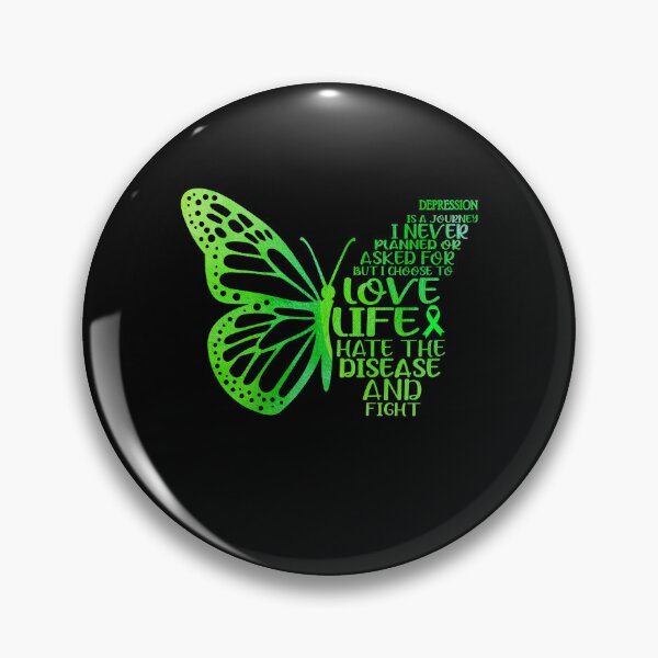 Item preview, Depression is a journey I NEVER planned or asked for but i choose to LIVE LIFE hate the disease and FIGHT designed and sold by KatMercerr.