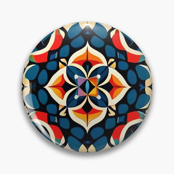 Item preview, Filigree Elegant & Royal Blue Prism Flower Mandala  designed and sold by Zeporas Castle.