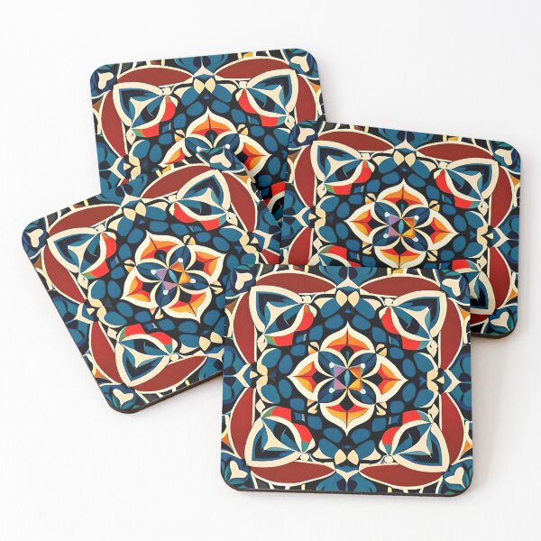 Item preview, Filigree Elegant & Royal Blue Prism Flower Mandala  designed and sold by Zeporas Castle.