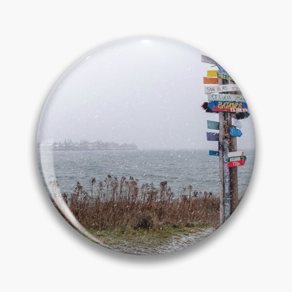 Item preview, Sign Post with Locations in a Winter Storm designed and sold by jrtwynam.