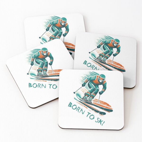 Item preview, Born to Ski - Alpine Skiing Design designed and sold by HikeHeart Attire.