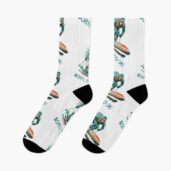 Item preview, Born to Ski - Alpine Skiing Design designed and sold by HikeHeart Attire.