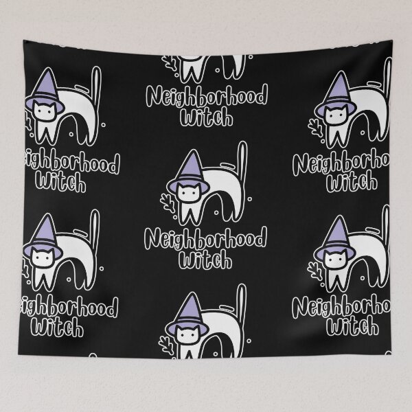 Item preview, Neighboorhood Witch Cat Design designed and sold by CarefulCreation.