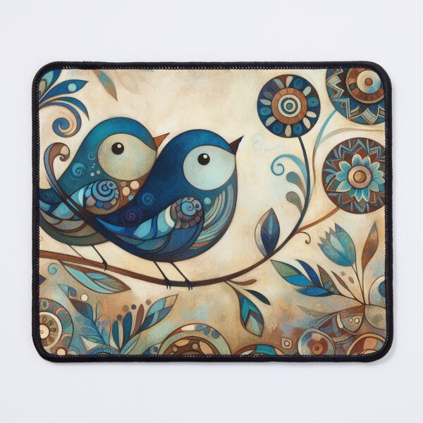Item preview, Boho Blue Birds designed and sold by HarmonyandSage.